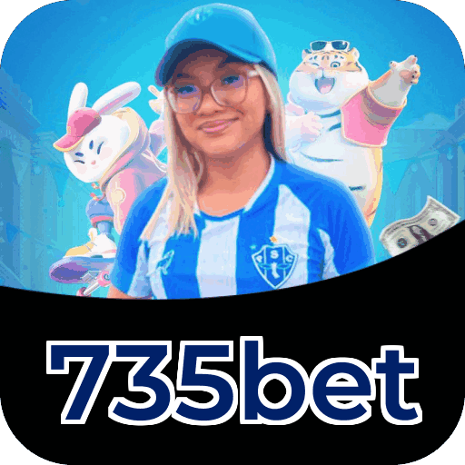 Interface do aplicativo 735bet mostrando jogos disponíveis no iOS e Android